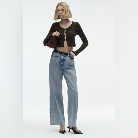 NWT. Zara Black Animal Print High Embossed Heel Mules. Size 9 - Picture 7 of 11